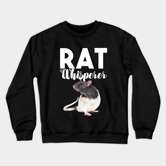 Rat - Rat Whisperer Crewneck Sweatshirt by Kudostees